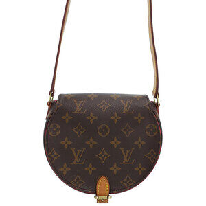 Louis Vuitton Monogram Leather Brown Tan Blanc White Shoulder Bag